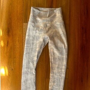 lululemon white and grey Camouflage Leggings